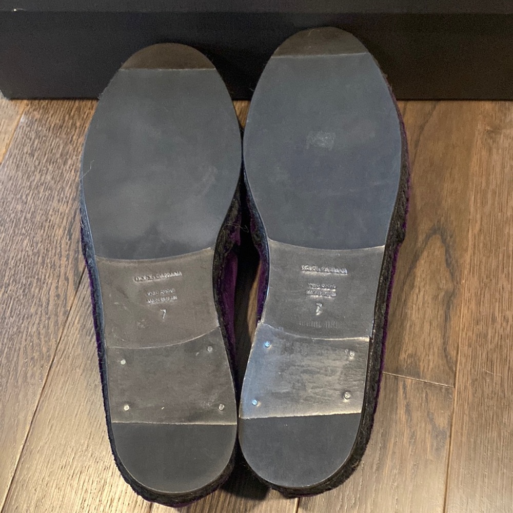 NIB DOLCE&GABBANA Suede Italian Purple Loafer - Picture 8 of 13
